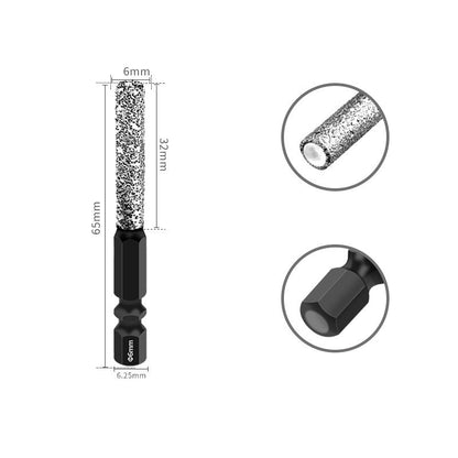 Broca hexagonal 2 em 1 para brasagem e perfuração a seco, alargadora de furos especializada.