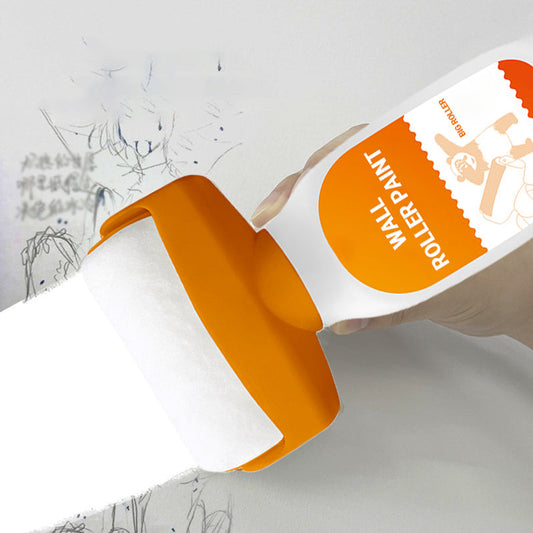 Pintura com rolo para reparo de paredes
