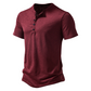 Camiseta masculina casual slim fit com botões na gola