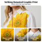 Conjunto feminino de duas peças com estampa floral