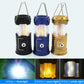 Lanterna de acampamento LED 3 em 1 com efeito de chama