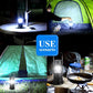 Lanterna de acampamento LED 3 em 1 com efeito de chama