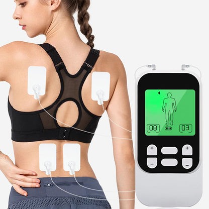 Unidade TENS portátil de dois canais para estimulação muscular