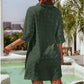 Camisa feminina casual oversized em chiffon jacquard