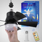 🔥Promoção 50% de desconto - 🎁Ventilador de teto portátil 2 em 1 com luz e controle remoto