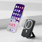 Carregador portátil magnético sem fio de 22,5 W e 10.000 mAh com suporte.