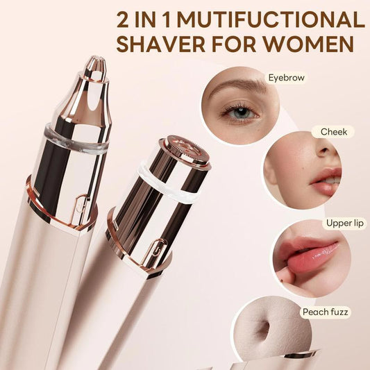 Depilador Facial 2 em 1 & Aparador de Sobrancelhas