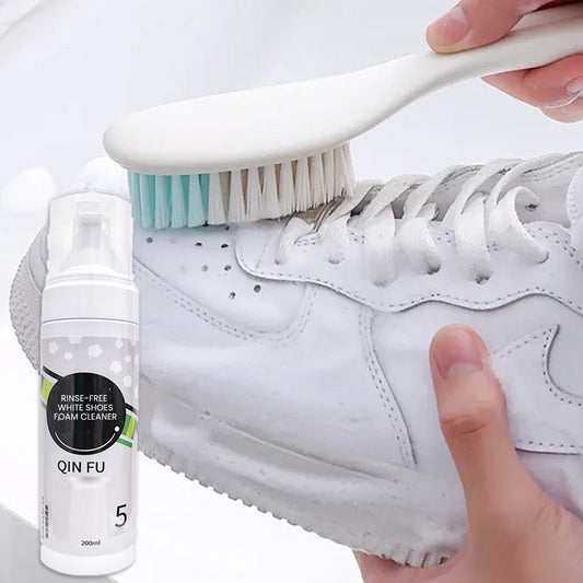 Limpador de espuma para sapatos brancos sem enxágue