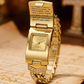⌚ 50% DE DESCONTO AGORA! 💎 Relógio Cruz de Cristal Elegante – Mostrador Retangular Geométrico e Pulseira de Metal Premium ✨