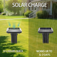 Repelente de toupeiras ultrassônico à prova d'água, movido a energia solar