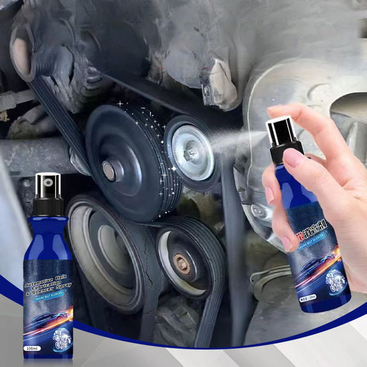 Lubrificante para correias automotivas e spray para silenciadores