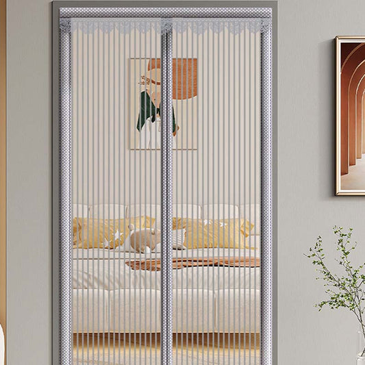 🦟 50% DE DESCONTO 🧲 Porta mosquiteira magnética reforçada – Instalação fácil sem perfuração – Anti-insetos, passagem mãos livres e compatível com portas de até 210 cm 🚪