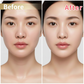 Máscara facial em tecido iluminadora, hidratante e corretora de manchas.