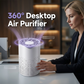 Purificador de ar de mesa 360° com alimentação USB