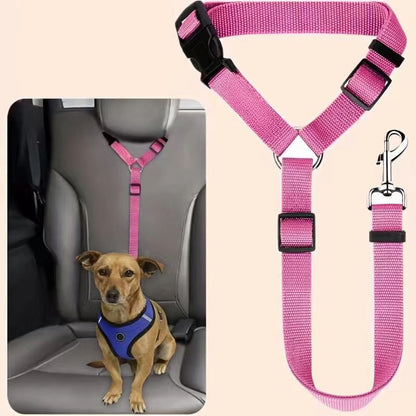 Cinto de segurança para cães e trela de passeio 2 em 1