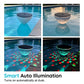 Luminária solar flutuante para piscina com projeção de peixes