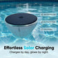 Luminária solar flutuante para piscina com projeção de peixes