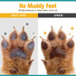 Espuma de limpeza para patas de animais de estimação