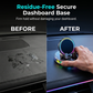 Suporte elétrico RGB para celular no carro com carregamento sem fio.