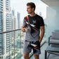 👕 50% DE DESCONTO 🩳 Conjunto masculino de camiseta e shorts com estampa abstrata – Leve, respirável e com caimento descontraído – perfeito para o verão, esportes ou dias casuais – visual moderno e exclusivo 🎨