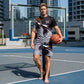 👕 50% DE DESCONTO 🩳 Conjunto masculino de camiseta e shorts com estampa abstrata – Leve, respirável e com caimento descontraído – perfeito para o verão, esportes ou dias casuais – visual moderno e exclusivo 🎨