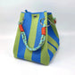 🏆🌴 PROMOÇÃO LIMITADA -50%! Bolsa de ombro listrada boêmia em tricô – Tecida à mão, verão/praia, mais de 8 cores, 17×16×23 cm
