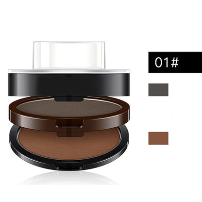 ⏳Oferta especial por tempo limitado⏰ Carimbo de sobrancelha instantâneo e ajustável com pó para sobrancelhas bicolor👁️