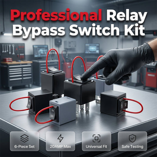 Testador de relés automotivos e conjunto de jumpers de bypass