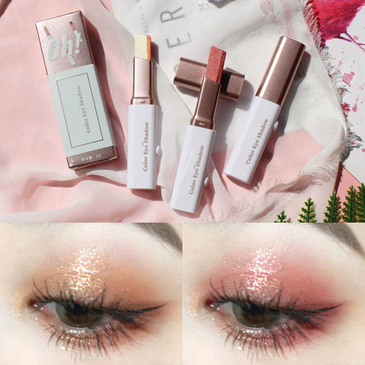 ⏳Compre um e leve outro grátis💥 Bastão de sombra dupla com efeito degradê brilhante🤩