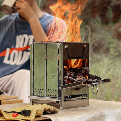 ⏳🔥50% DE DESCONTO POR TEMPO LIMITADO! 🔥 Churrasqueira dobrável para camping – Grelhe em qualquer lugar, a qualquer hora 🍖✨