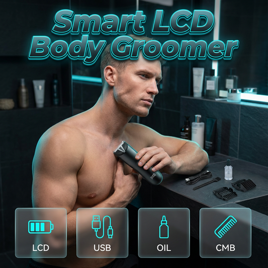 Electric Body Hair Trimmer for MenAparador de pelos corporais elétrico para homens