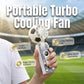 Ventilador portátil dobrável com visor digital
