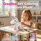 Kit para colorir unicórnio de pelúcia