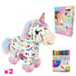 Kit para colorir unicórnio de pelúcia