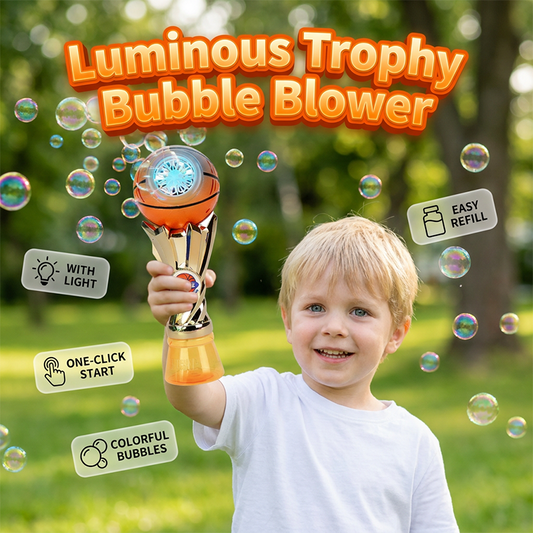 ⚽🏀Bolhas de sabão iluminadas para troféus de futebol americano e basquete