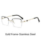 🔍Frameless Blue Light Blocking Glasses-Advanced blue light blocking technology 👓Stylish frameless design · Perfect for both casual and business settings