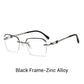 🔍Frameless Blue Light Blocking Glasses-Advanced blue light blocking technology 👓Stylish frameless design · Perfect for both casual and business settings