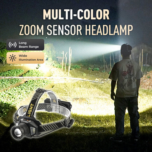Multi-Color Zoom Sensor Headlamp