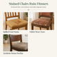 Universal Dining Chair Slipcover with Seat and Backrest