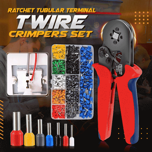 🎅🔥Hot Sale 🎊🎄Ratchet Tubular Terminal Wire Crimpers Set（49% OFF）